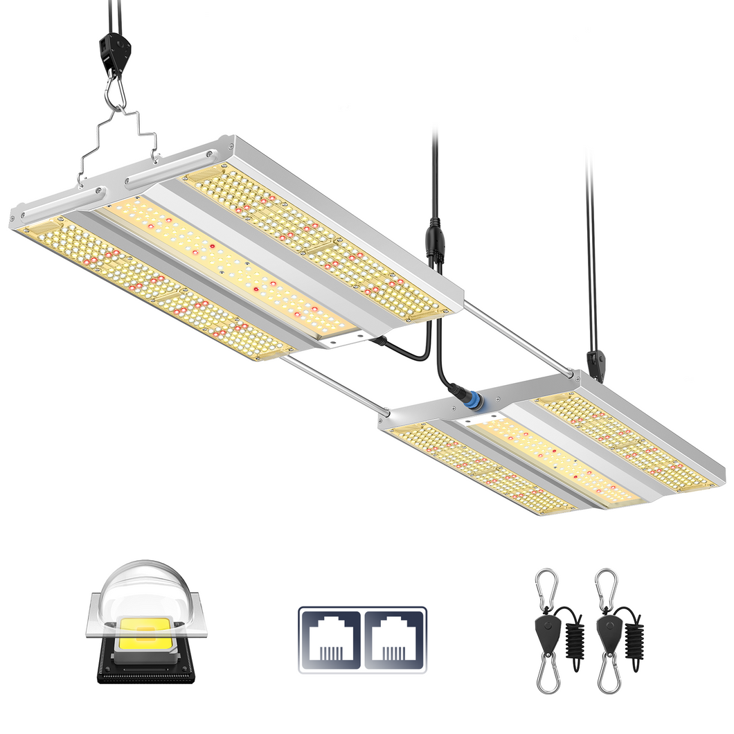 ViparSpectra 2024 Lens Design XS3000 Pro 300W LED Grow Light Dimming Daisy Chain with Detachable Driver